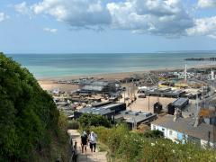 Climbing up from Hastings
